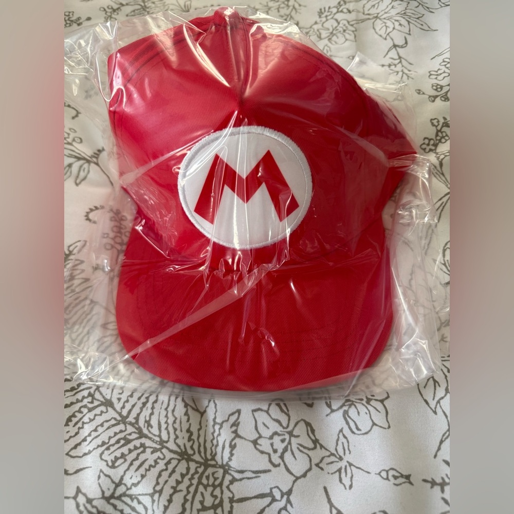 Nintendo Red and Black Super Mario Cap